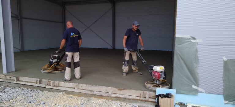 Kéregerősített ipari padló készítése