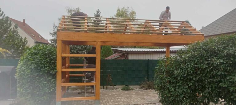 Pergola – tervezés, gyártás, összeszerelés – Győr környéke
